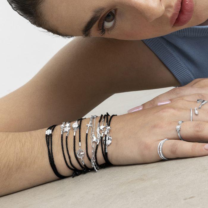 Luxenter Bracelet Argent 925 Et Zirconium Brillant Plaqué Finition En Rhodium - Ganvi