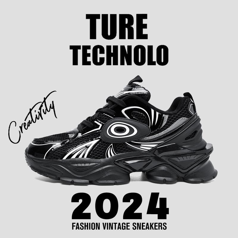 Fashion Spring and Autumn New Exquisite Men's Sneakers Trendy Versatile Casual Shoes Outdoor Soft Soled Comfortable Sports Running Shoes