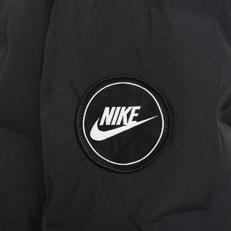 Nike Hooded Zipper Versatile Down Jacket Kids Jackets Black HQ7960-010