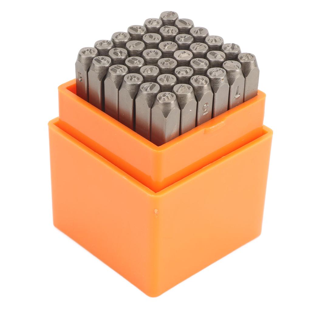 36 шт. металлических штампов с буквами 1,2 дюйма, буквы, цифры, высокоуглеродистая сталь, высокая твердость, металлические штампы с цифрами