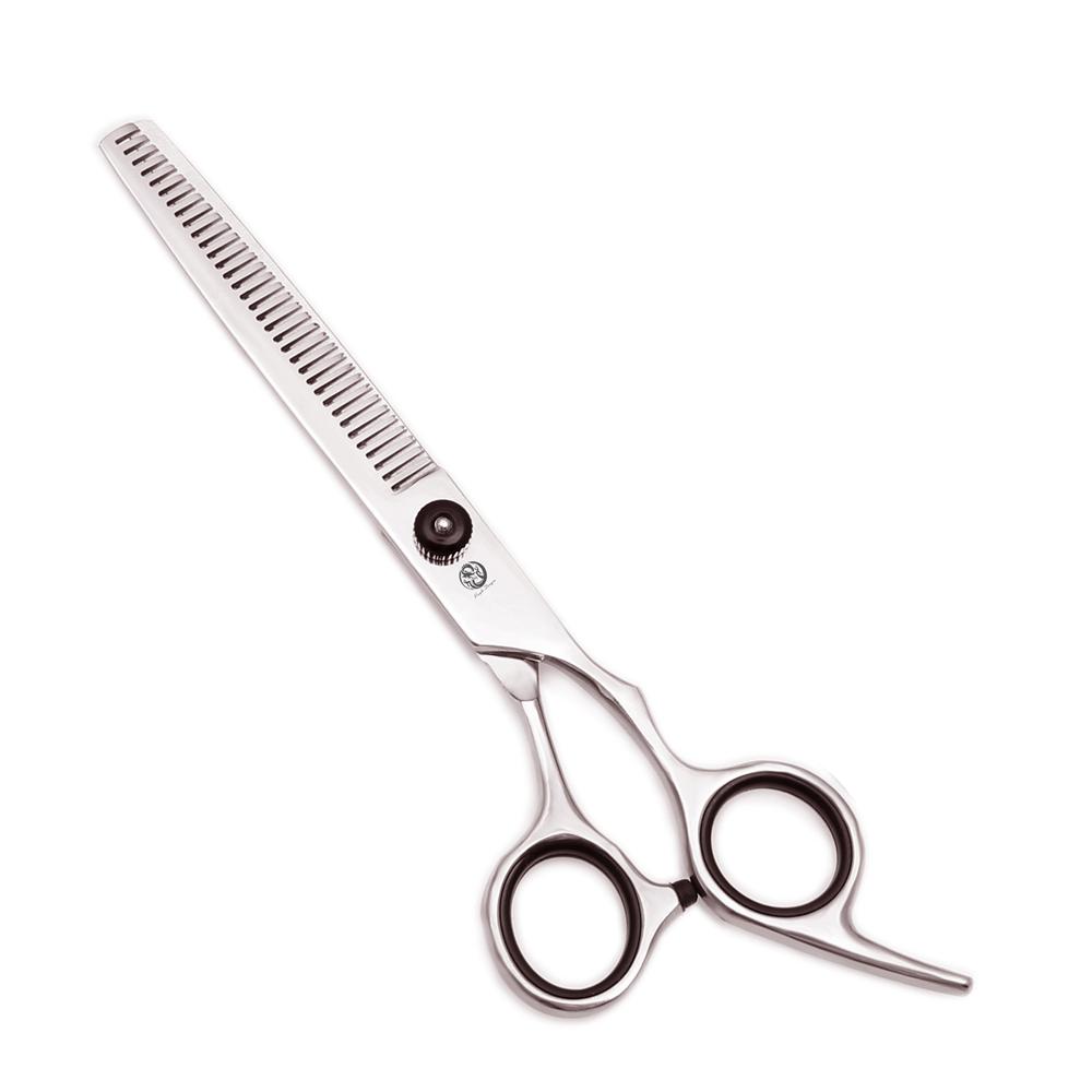 7'' Профессиональные ножницы для стрижки собак Парикмахерские ножницы Изогнутые филировочные ножницы Кот Питомец Салон Парикмахерская Японская сталь Z4001