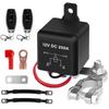 Remote Battery Disconnect Switch Kit DC 12V 200A Battery Cut Off Switch Anti-Theft Battery Kill Switch Shut Off Isolator for Car