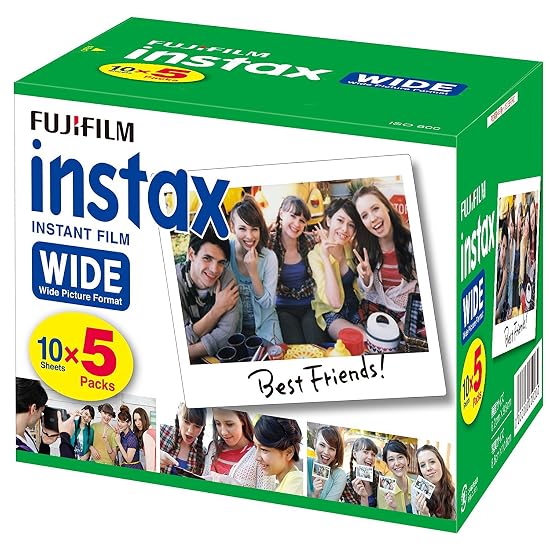 FUJIFILM INSTAX WIDE Instant Film (50 Sheets)