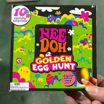 Needoh Золотое Яйцо Охота за Сокровищами Слепой Бокс Needoh Игрушки-Антистресс Сенсорные Сжималки Сюрпризы Игрушечные подарки Для Детей Взрослых