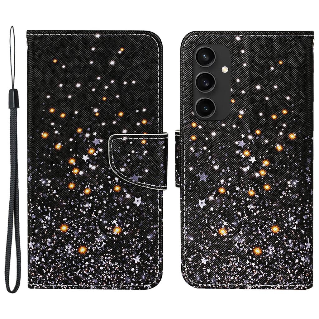 Чехол для Samsung Galaxy S24 FE с принтом, защитная кожаная книжка-обложка для телефона