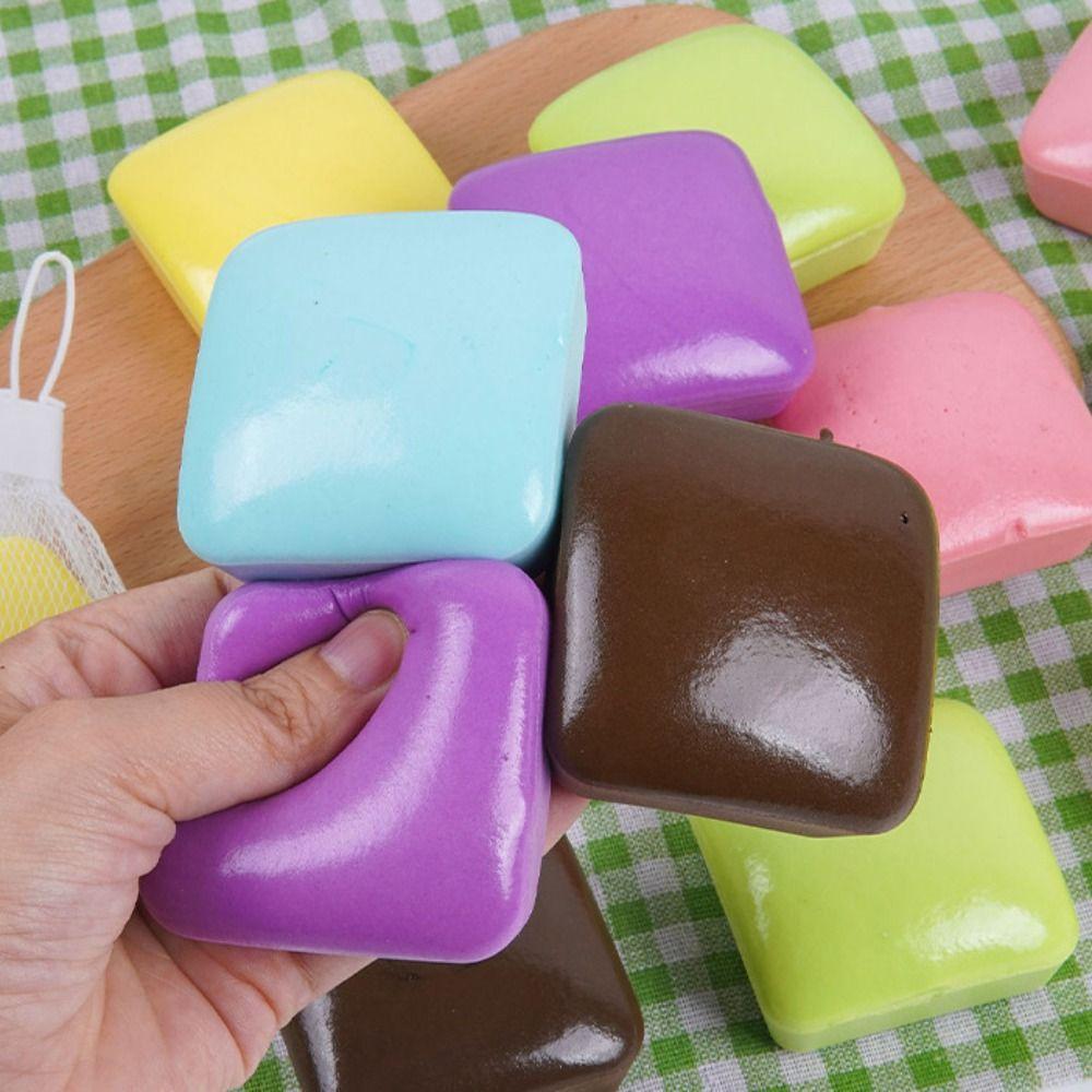 Realistic Simulation Bread Squeeze Toys Square Toast Fidget Toy Toast Pinch Toy Children's Gifts