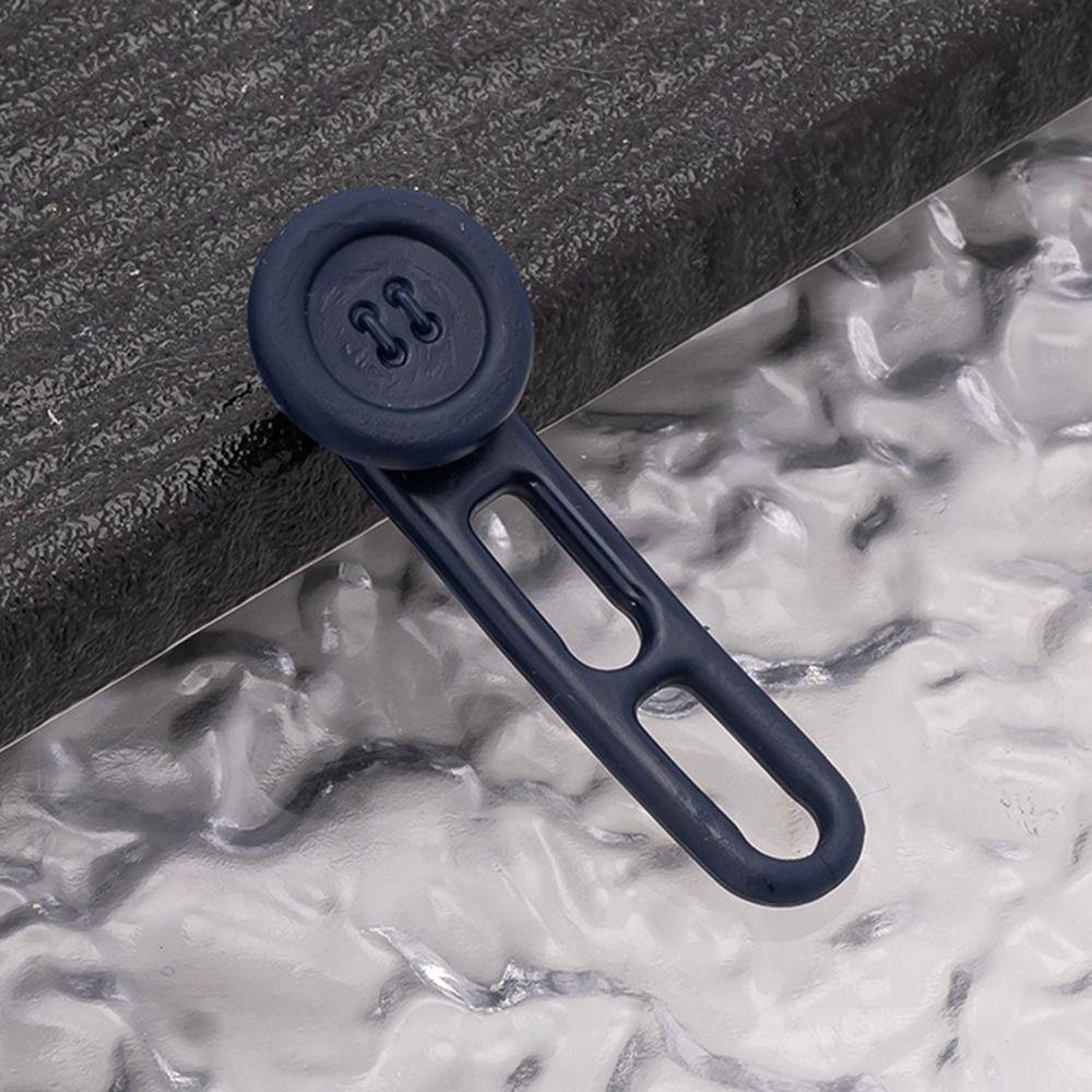 10Pcs Elastic Shirts Button Expanders Neck Extender Collar Button Extender for Shirt Dress Pants