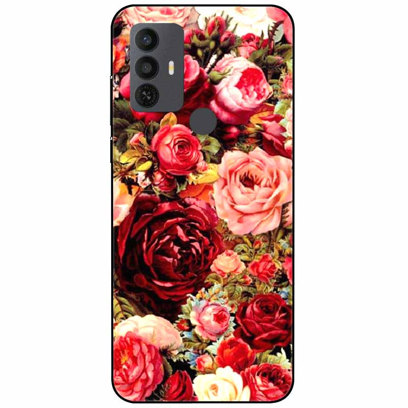 Для чехла TCL 30 SE 305 6.52'' Силиконовый Мягкий Модный ТПУ Чехол для Телефона для TCL 305 306 30SE Чехол 6165A Бампер Funda для TCL30SE 405