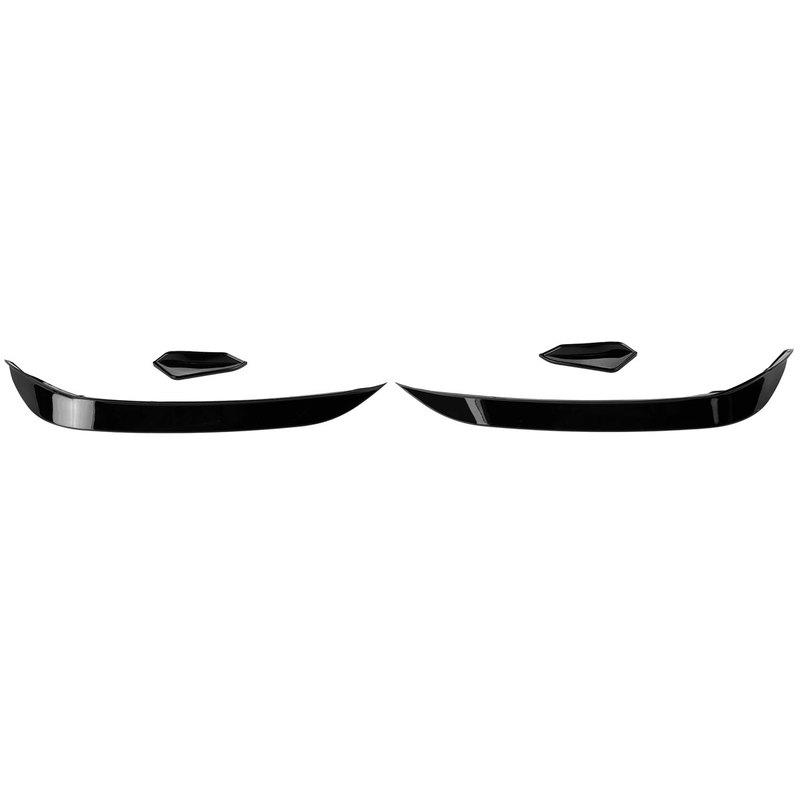 High Quality Car Front Bumper Side Canards Lip Spoiler Splitter Trim For Volkswagen For VW Golf MK7.5 GTI 2017-