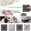 Square Shape Silicone Floor Drain Cover Mesh Sink Strainer Hair Catcher Sewer Outfall Drain Filter Easy to Use