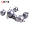 10Pcs Fishing Sinkers 2g/3g/4g/5g/6g/7g/8g/10g/12g Bullet Weight Jigging For Quick Sinking Set For Deep Sea Bass Fishing Tackle