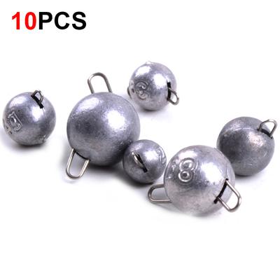 10 шт. рыболовных грузил 2 г/3 г/4 г/5 г/6 г/7 г/8 г/10 г/12 г пуля вес джиггинг для быстрого погружения набор для глубоководной рыбалки на окуня