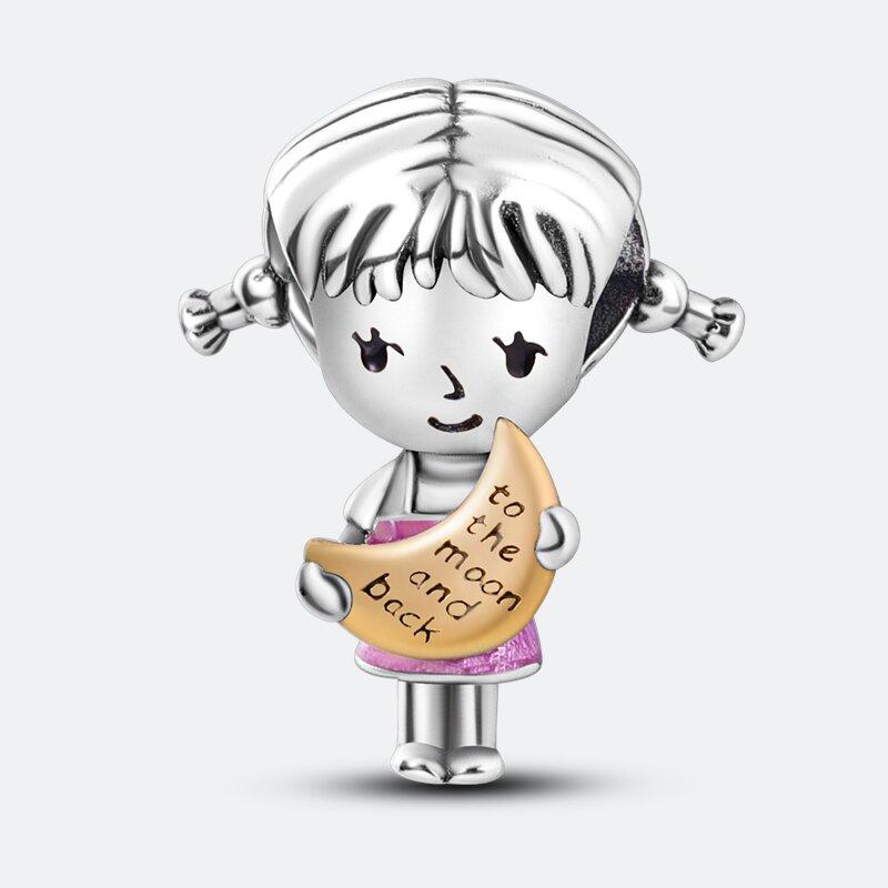 Очаровательные ювелирные изделия, модная шапка из стерлингового серебра 925 пробы с кроликом, подвеска из бисера, подходит для браслета для женщин, ювелирные изделия своими руками