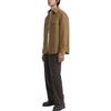 Uniqlo Однотонная свободная рабочая рубашка с длинным рукавом для мужчин Коричневый 462092-36