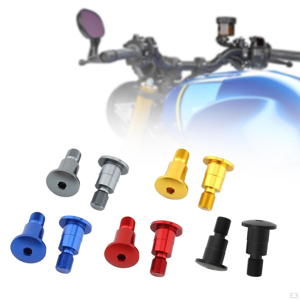 2 Адаптера для зеркал на руль мотоцикла Резьба M16 Детали из алюминиевого сплава Процесс ЧПУ