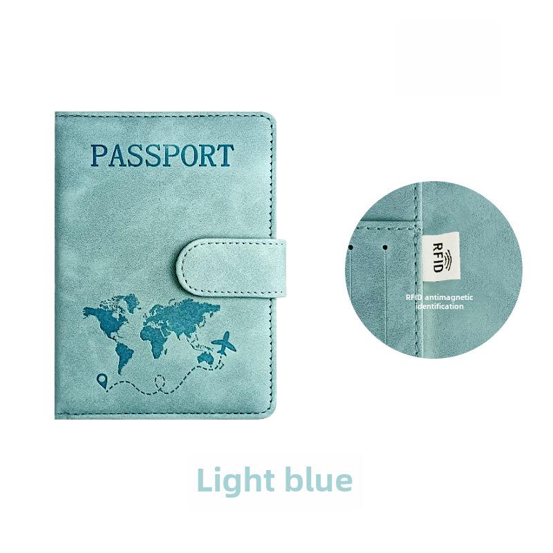 Держатель трансграничного RFID-паспорта: Дорожный кошелек из искусственной кожи с регулируемыми ремнями