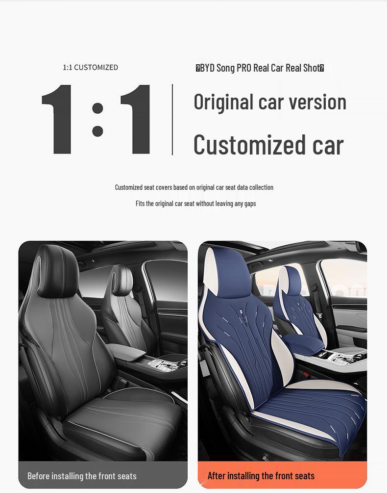 BYD Song Pro Custom Car Seat Covers - Half-Pack, All-Season Cushions