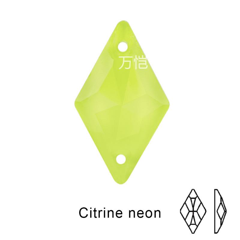 Crystal Hand-Sewn Diamond, Glass Rhinestone Diy Crystal Material, Rhombus Creative Clothing Accessories