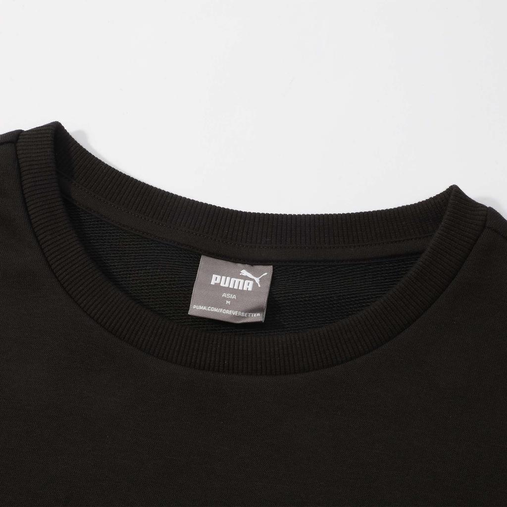 Puma Мужская толстовка Open Road Crew Neck Solid Color Casual Free Long Sleeve Hooded Hooded Black 686056-01