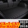 Sinjayer Waterproof Highly Covered Car Trunk Mat Tail Boot Pad Carpet Cover High Side Cargo Liner For Mazda CX-7 CX7