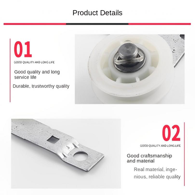 W10837240 Нейлоновый натяжной шкив сушилки подходит для Whirlpool/Maytag/Kenmore с кронштейном колеса