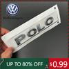 2026 Горячий Для VOLKSWAGEN VW Для VW Polo 1.4 1.6 Буквы на багажник Объем двигателя Стандартный Задний знак на крышку багажника Серебристый