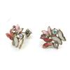 Les Trésors De Lily [J7705] - Дизайнерские серьги "Сисси" розовые белые