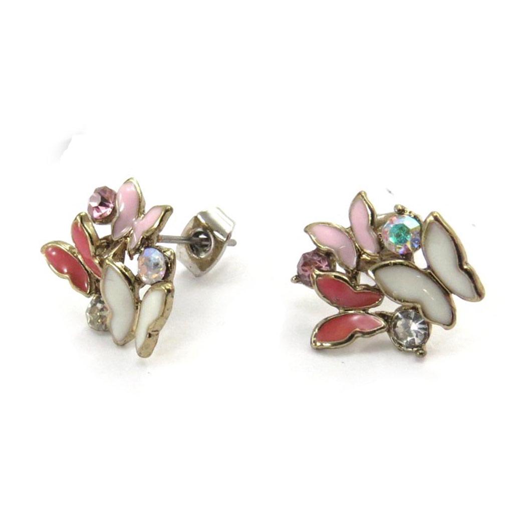 Les Trésors De Lily [J7705] - Дизайнерские серьги "Сисси" розовые белые