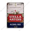 Stella Artois Beer Metal Tin Sign 30x20cm, Vintage Bar Wall Decor