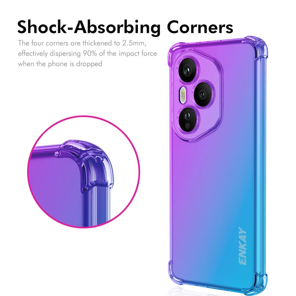 Для Honor 400 Pro 5G (Глобальный) Чехол из ТПУ ENKAY Утолщенный Четырехугольный Противоударный Чехол для Задней Панели Телефона