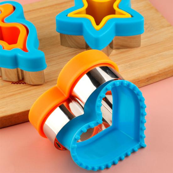 Форма для сэндвичей в форме милого сердца, звезды, круглого динозавра, для выпечки печенья, инструмента для резки тостов, запечатывания арахиса/масла/желе