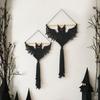 Hand Woven Bat Hanging Tapestry Black Color Geometric Wall Hanging  Bedroom Decor
