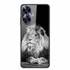 For Realme C55 4G Global Case Tempered Glass Back Cover Hard Case For Realme C 55 5 5 Bumper Shockproof Funda Animal Lion Coque