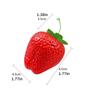 10Pcs Artificial Strawberry Simulation Fruit Model for Home Kitchen Wedding Table Decoration Basket Display Photography