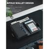 Card Holder Wallet with Airtag Holder Pop Up Leather Wallet RFID Blocking Magnetic Closure for Men