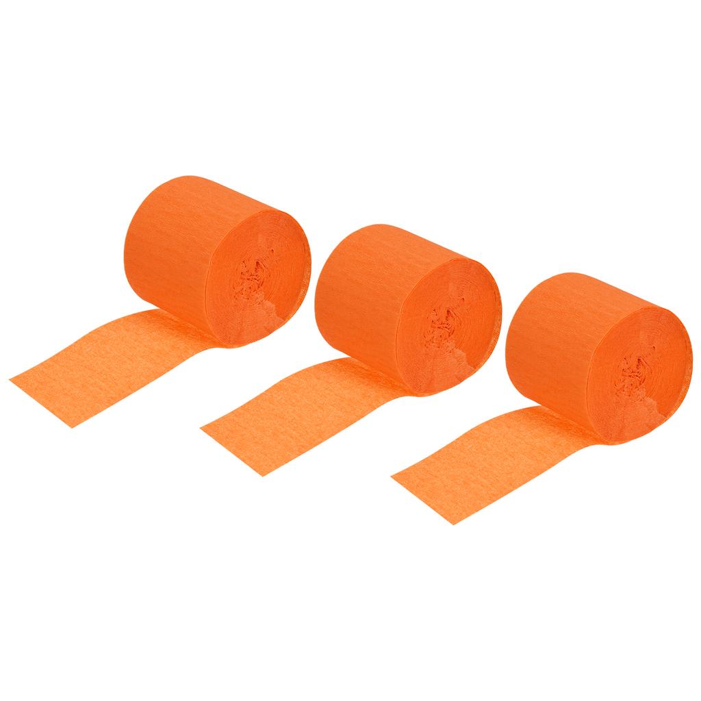 3/6pcs Vibrant Crepe Paper Streamers Party Streamer Decorations 1.37" for Various Birthday Party Wedding Festival Decorations