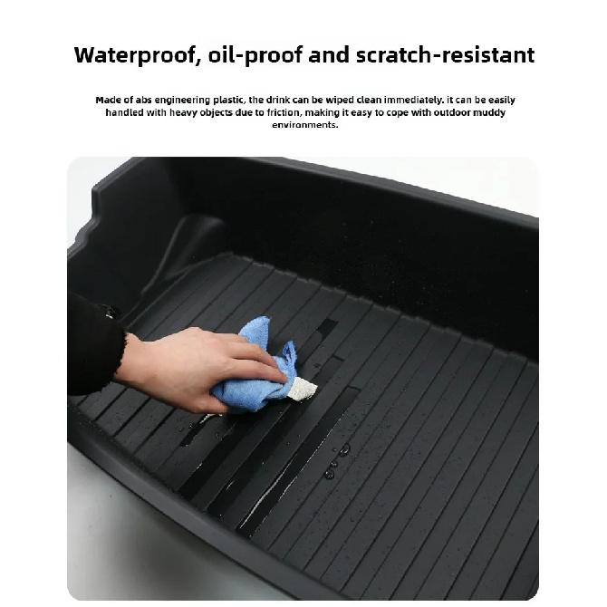 For Tesla Model Y Juniper 2025 Frunk Organizer Box Rear Trunk Double-deck Storage Box Front Cargo Dustproof Luggage Storage Tray