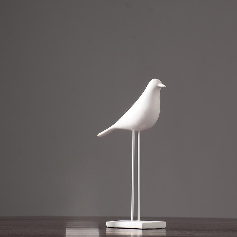 Скандинавские птицы смоляные украшения животные креативные простые гостиная офис модель комната рабочий стол дом мягкие украшения
