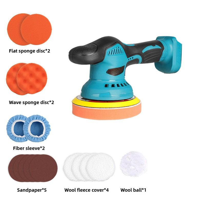 21V Портативная электрическая полировальная машина Бытовой инструмент для вощения и шлифования Ручная интегрированная автомобильная полировальная машина