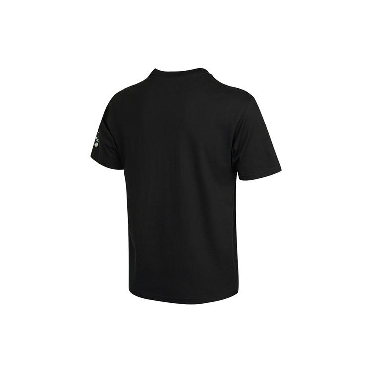 Air Jordan Milwaukee Bucks Basketball Sports Printing Round Neck Short Sleeve Black Men's DA6515-010