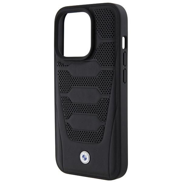 Etui do iPhone 15 Pro Max BMW Skórzane Czarne