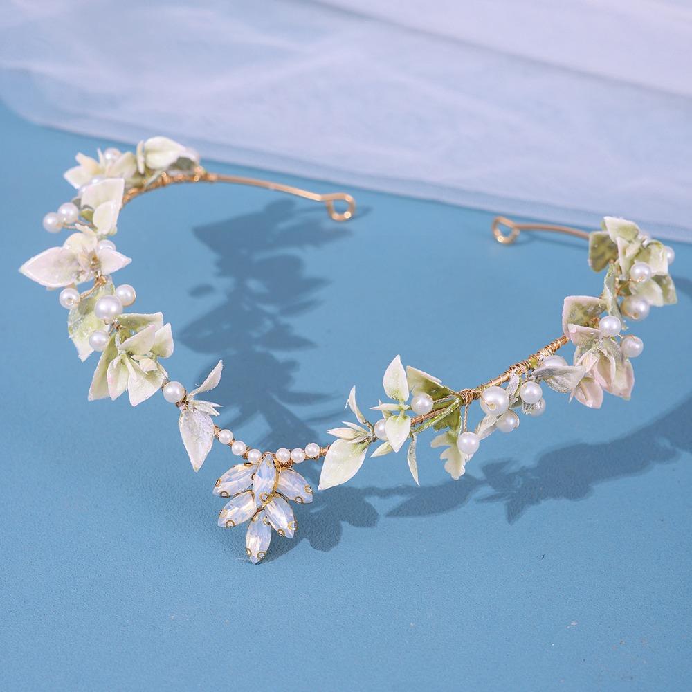 Forest Woodland Fairy Flower Leaf Crowns Handmade Leaves Hair Crowns Elf Headpiece for Women