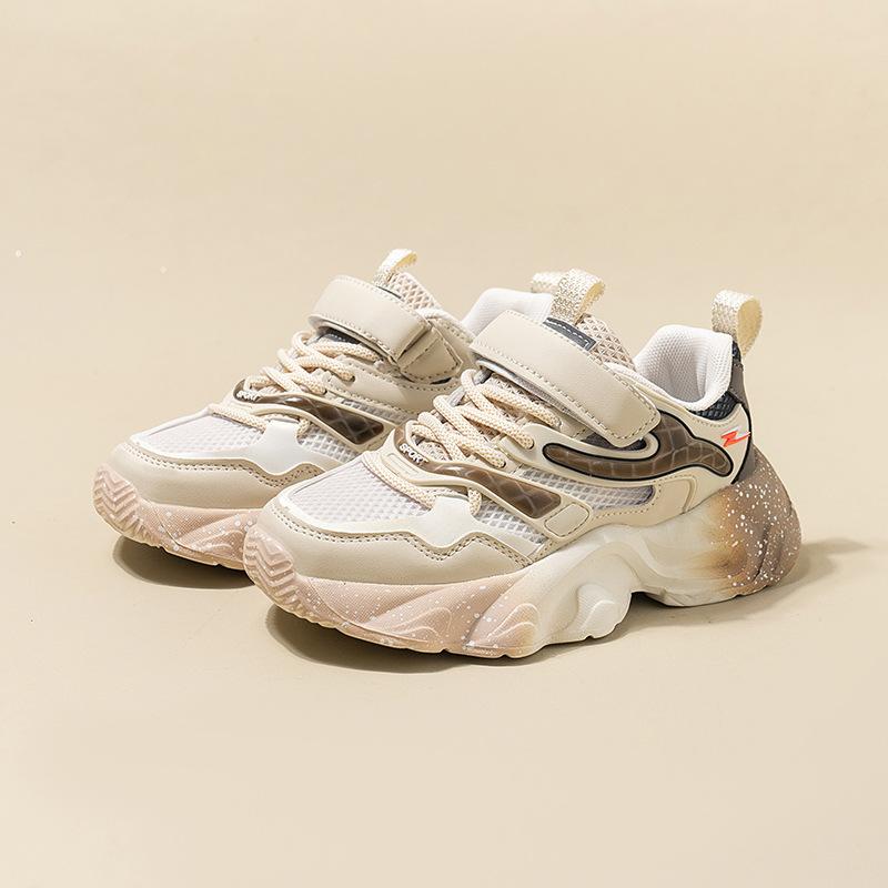 Обувь для девочек Daddy Shoes Весна и осень Новые детские сетчатые туфли Спортивная обувь для мальчиков Детские кроссовки для бега CuHK Children Light Sole Shoes