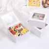 WTEMPO 10PCS Transparent Window Cupcake Packing Boxes White Dessert Pastry Storage Boxes Wedding Festival Party Gift Boxes
