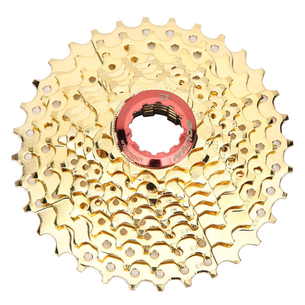 VG Sports Mountain Bike 9 Speed Freewheel Bicycle 11‑32T Cassette Flywheel Replacement Gold