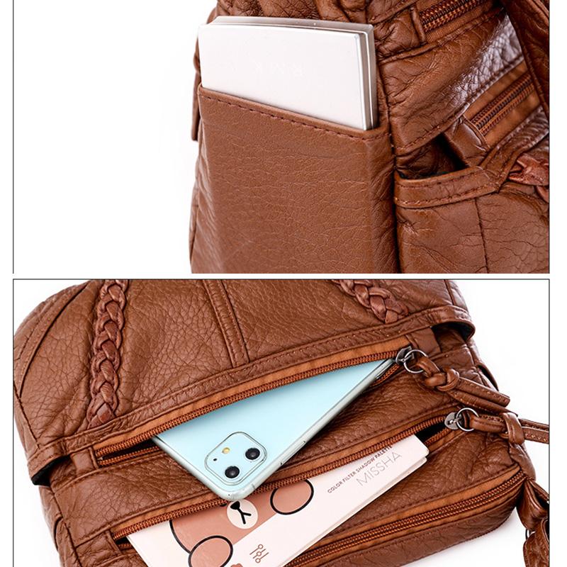 New Fashion Soft PU Leather Bags Women Shoulder Bags Luxury Handbags Women Bag Designer Crossbody Bags for Women Casual Messenger Bag