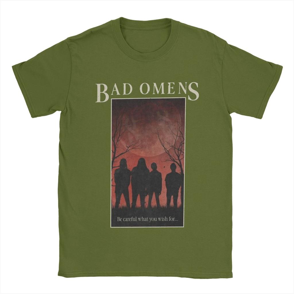 Мужские футболки Bad Omens Винтажная футболка с коротким рукавом и круглым вырезом 100% хлопок Топы на день рождения