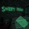 Wall Art Bedroom Ornament Fluorescent Wall Sticker Luminous Stars Dots Bubble Decal Glow In Dark