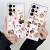 Чехол-накладка с мультяшными кошкой и собакой для Samsung Galaxy S26 S21 S22 FE Note 20 Ultra 10 S20 Plus S24 S23 Ultra S25 Edge