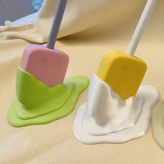 Держатель для ручек в виде тающего эскимо 3D-печать Настольный органайзер для ручек, карандашей Креативный настольный декор для дома, офиса, школы Уникальный подарок для студентов, художников